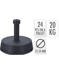 BASE SOMBRILLA MACIZA KOOP 20KGS. ANTRACITA HS1100920