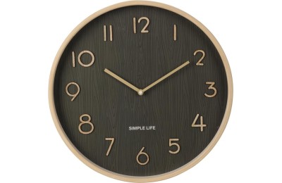 RELOJ PARED KOOP WENGUE 38X5CMS. HZ1601310