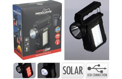 LINTERNA SOLAR REDCLIFFS CAMPING RECARGABLE USB 109100480