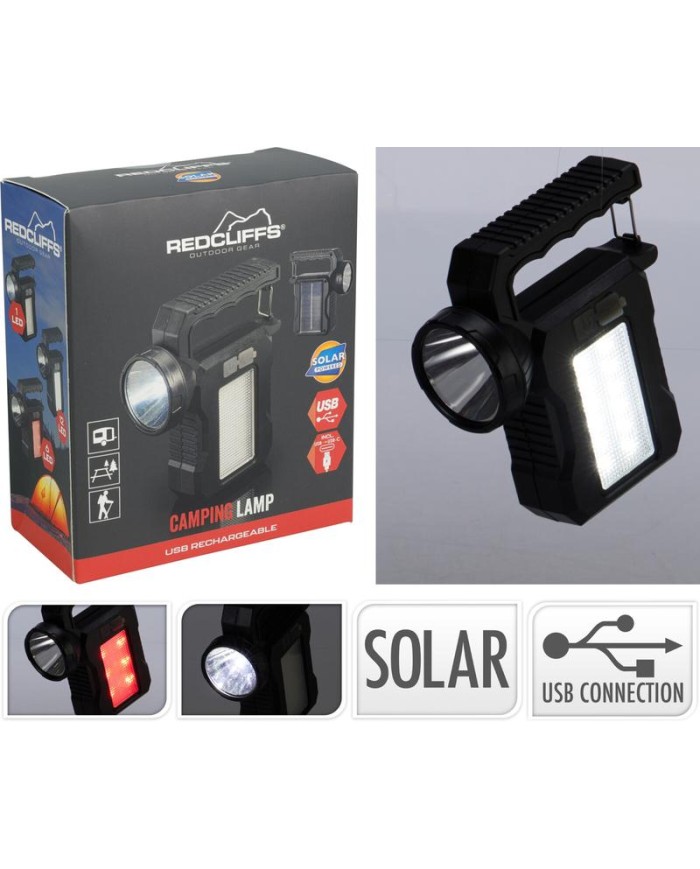 LINTERNA SOLAR REDCLIFFS CAMPING RECARGABLE USB 109100480