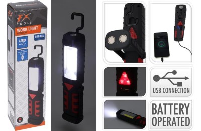 LINTERNA PARA OBRA CON USB FXTOOLS C22217020