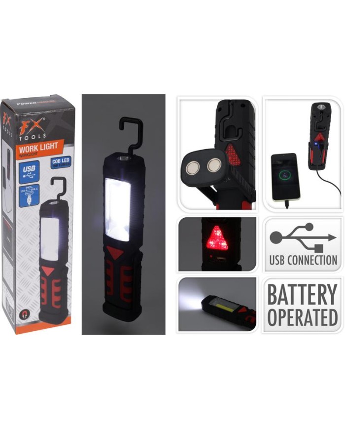 LINTERNA PARA OBRA CON USB FXTOOLS C22217020