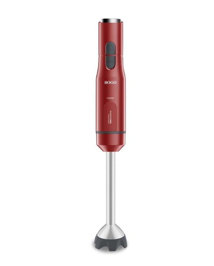 BATIDORA DE MANO SOGO ROJA 1200W. BAT-SS-14330