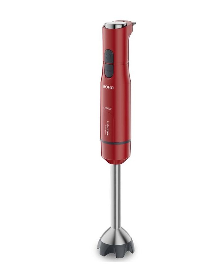 BATIDORA DE MANO SOGO ROJA 1200W. BAT-SS-14330