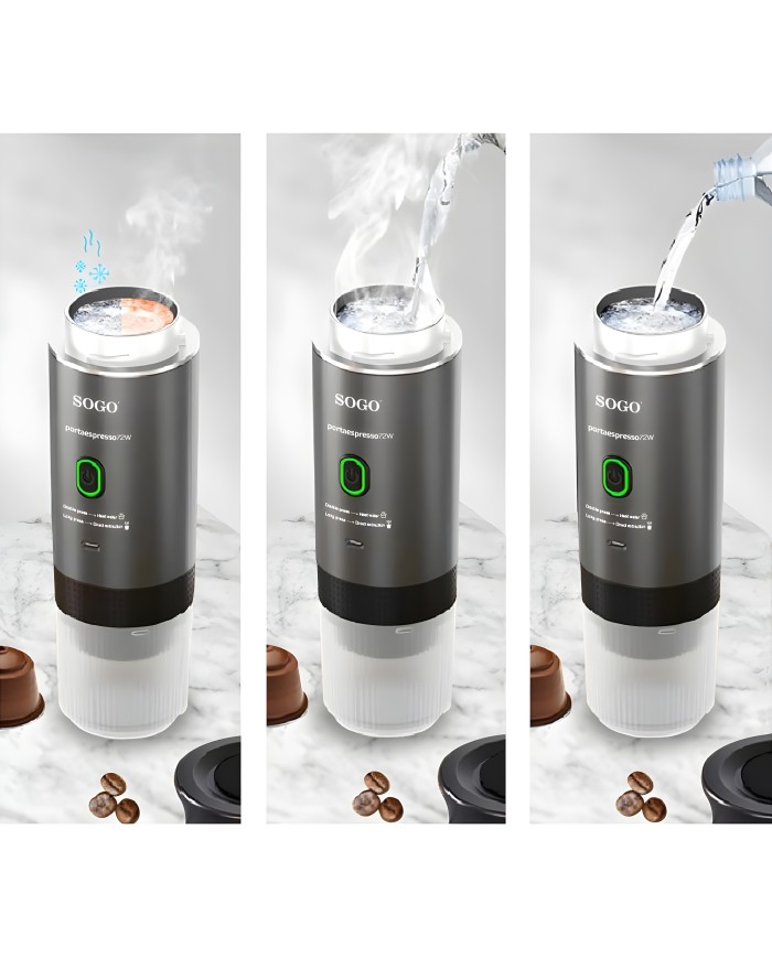 CAFETERA PORTATIL RECARGABLE SOGO 1 TAZA 20BAR CAF-SS-5622