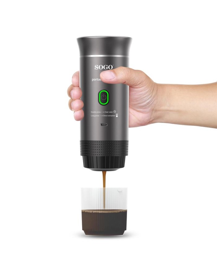 CAFETERA PORTATIL RECARGABLE SOGO 1 TAZA 20BAR CAF-SS-5622