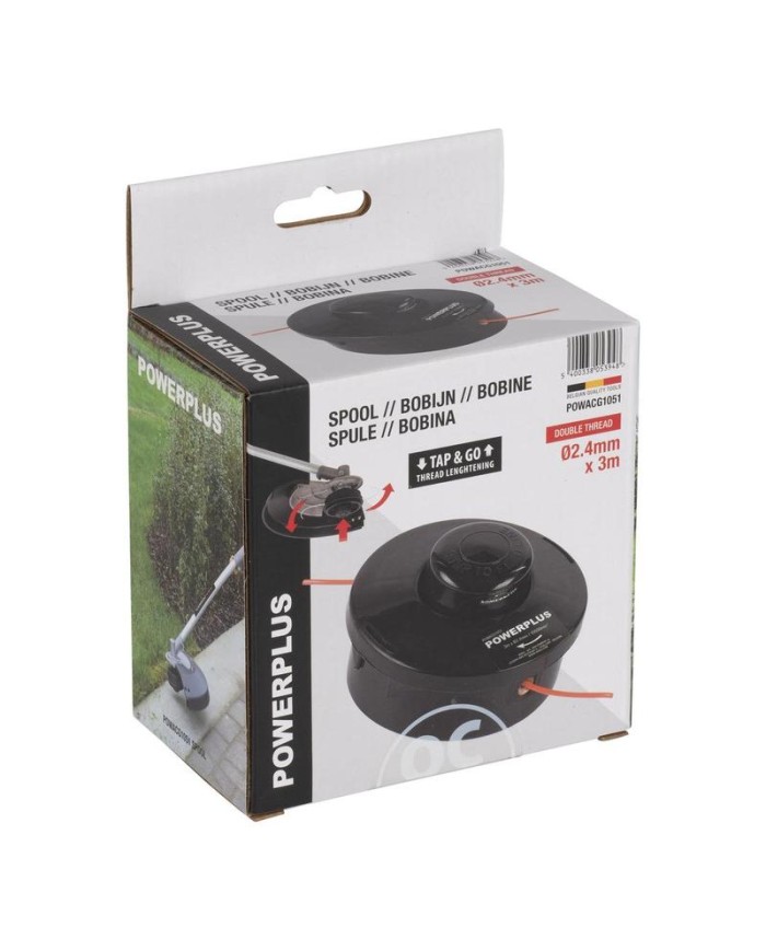 CARRETE HILO DESBROZADORA POWERPLUS 3MTS. POWACG1051