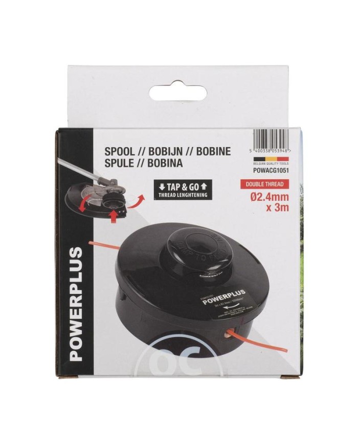 CARRETE HILO DESBROZADORA POWERPLUS 3MTS. POWACG1051