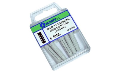 TACO NYLON GRIS TX BUARFE  4MM. BLITER 30UDS.