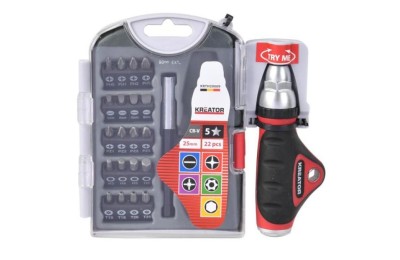 DESTORNILLADOR KREATOR JUEGO 22 PIEZAS