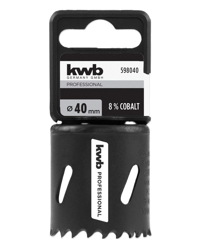 BROCA CORONA BIMETAL KWB HSS-CO 40MM.
