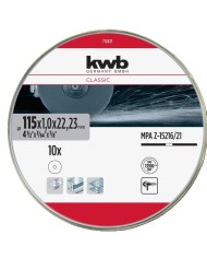 DISCO C/INOX KWB 115X1'0MM. 10UDS.