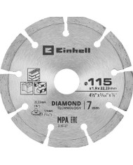 KIT DISCOS DIAMANTE SEGMENTADO Y CONTINUO EINHELL 115MM. 49797060