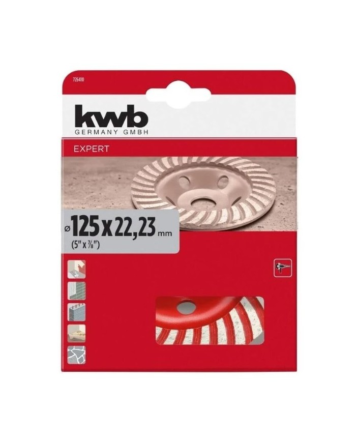 DISCO KWB DESBASTE TURBO 125MM.