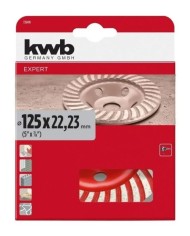 DISCO KWB DESBASTE TURBO 125MM.