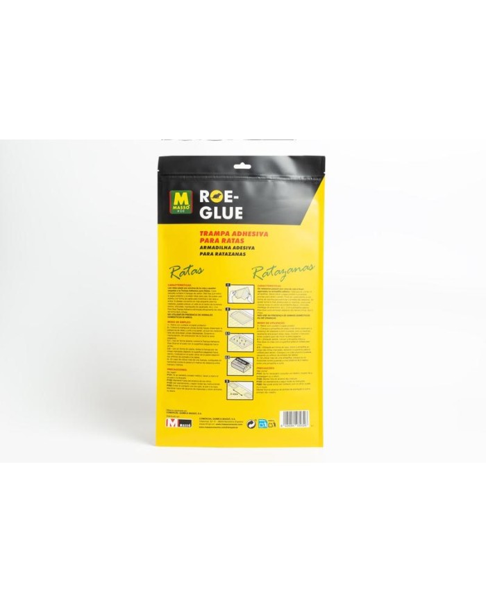 TRAMPA ADHESIVA MASSO RATAS CARTON (4UDS.)