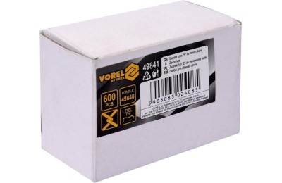 GRAPA TENAZA ENGRAPAR VOREL 6MM. C/600UDS. 49841