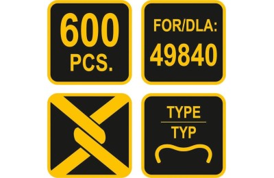 GRAPA TENAZA ENGRAPAR VOREL 6MM. C/600UDS. 49841