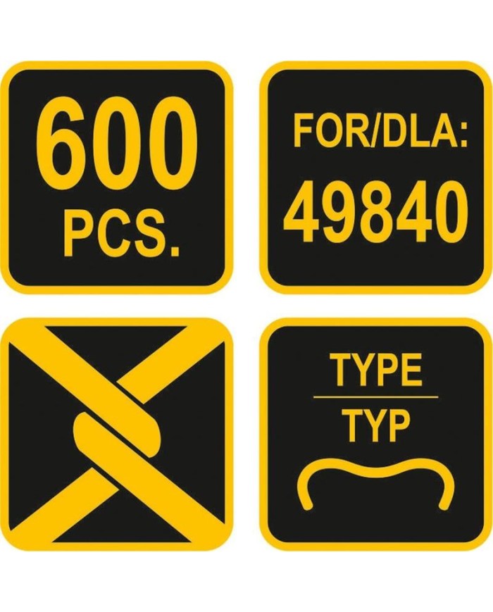 GRAPA TENAZA ENGRAPAR VOREL 6MM. C/600UDS. 49841