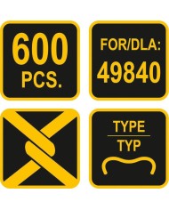 GRAPA TENAZA ENGRAPAR VOREL 6MM. C/600UDS. 49841