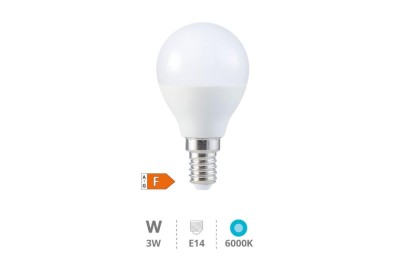 BOMBILLA LED ESFERICA GSC 3W. E14 6000K               200690026