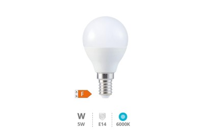 BOMBILLA LED ESFERICA GSC 5W. E14 6000K               200690032