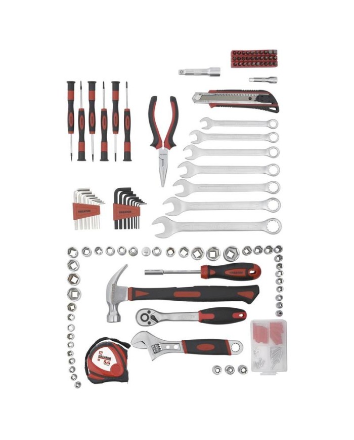 MALETIN HERRAMIENTAS MIXTAS KREATOR 148UNID KRTH10004