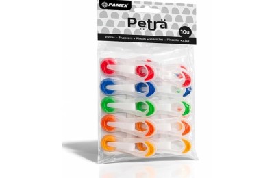 PINZA CIERRA BOLSAS PAMEX PETRA 10 UNIDADES           8431250518038