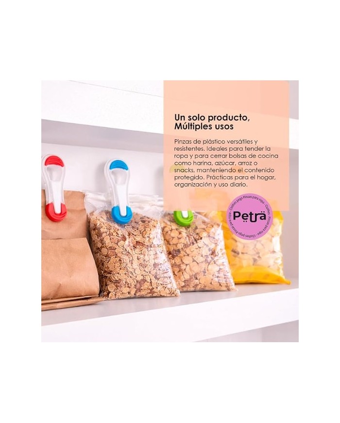 PINZA CIERRA BOLSAS PAMEX PETRA 10 UNIDADES           8431250518038