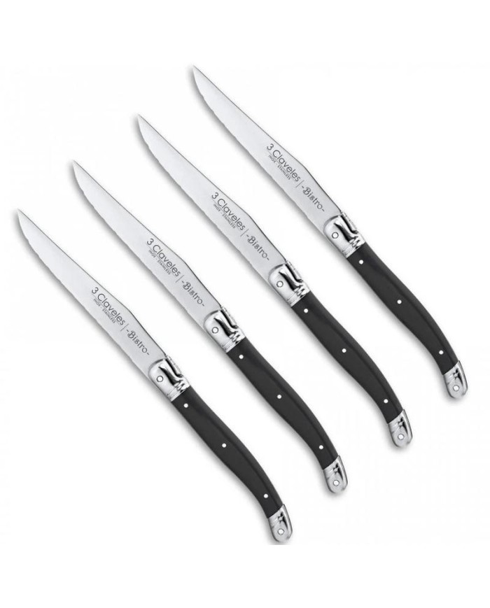 CUCHILLO CHULETERO 3CLAVEL. BISTRO SET 4 UNIDADES     01481