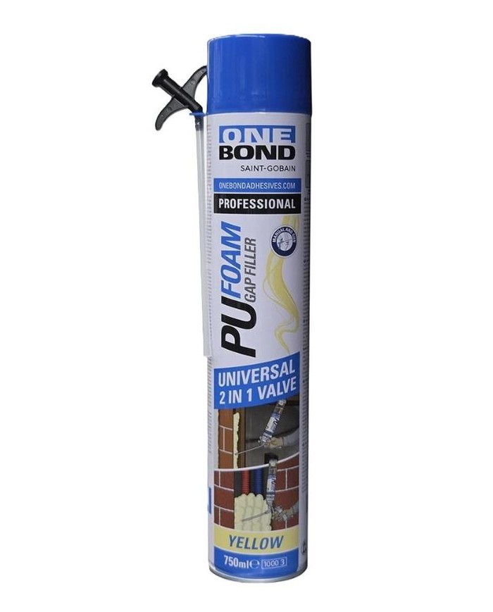 ESPUMA POLIURETANO ONEBOND PROFESIONAL CANULA Y PISTOLA 750ML. 17000017397