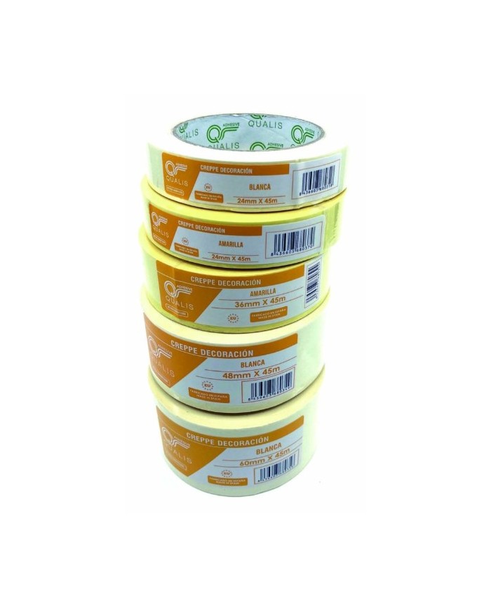 CINTA PINTOR QUALIS KREPP 36MM.X45 (12U)              CRE0036045QU