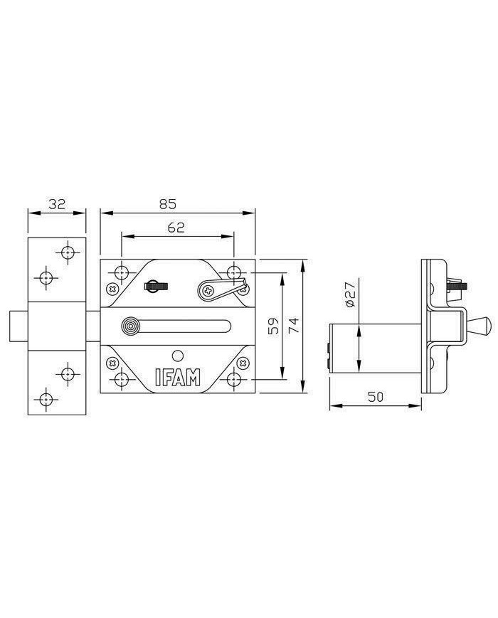 CERROJO IFAM LATON CS88L-M50