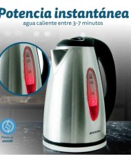 HERVIDOR AGUA INOX. GRUNKEL 1,6LT. 2000W. HV-16GX