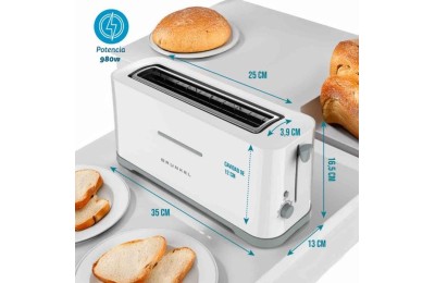 TOSTADORA GRUNKEL RANURA ANCHA 970W. TS-40EASYTOAST