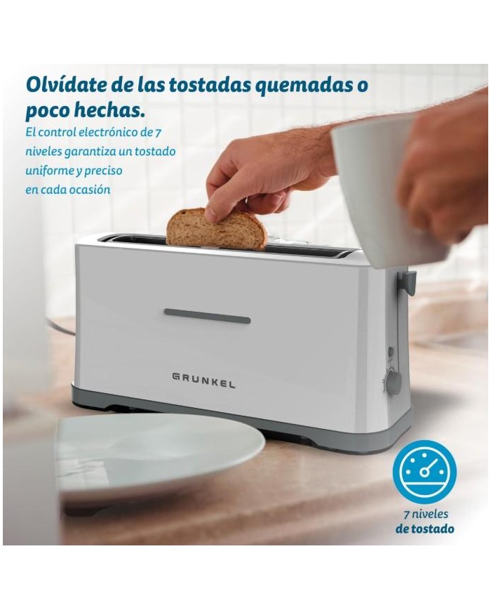 TOSTADORA GRUNKEL RANURA ANCHA 970W. TS-40EASYTOAST