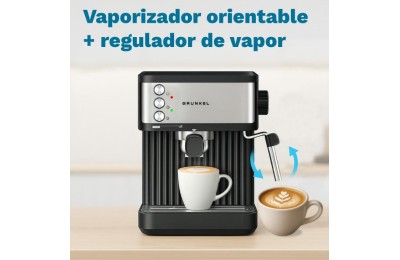 CAFETERA ESPRESO GRUNKEL 850W. 20B. NEGRO CAFPRESSO-20AROMA