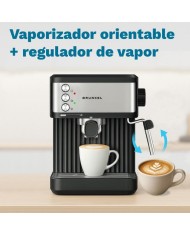 CAFETERA ESPRESO GRUNKEL 850W. 20B. NEGRO CAFPRESSO-20AROMA
