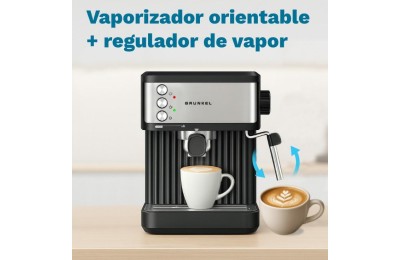 CAFETERA ESPRESO GRUNKEL 850W. 20B. NEGRO CAFPRESSO-20AROMA
