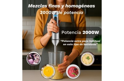 BATIDORA DE MANO GRUNKEL 800ML. 2000W.