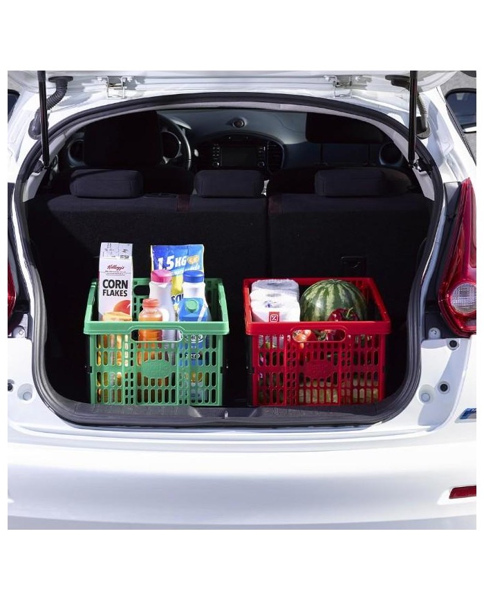 CAJA ALMACENAJE PLEGABLE PLASTICFORTE PLATA 48X35X23CM 1190212