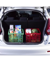 CAJA ALMACENAJE PLEGABLE PLASTICFORTE PLATA 48X35X23CM 1190212