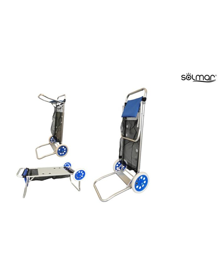 MESA PLEGABLE CARRITO PLAYA ALUMINIO 15310