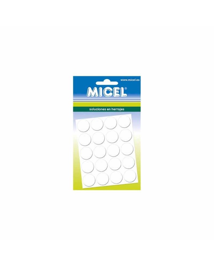 CUBRE TORNILLO MICEL BLANCO 13MM. 20PZS. 90906