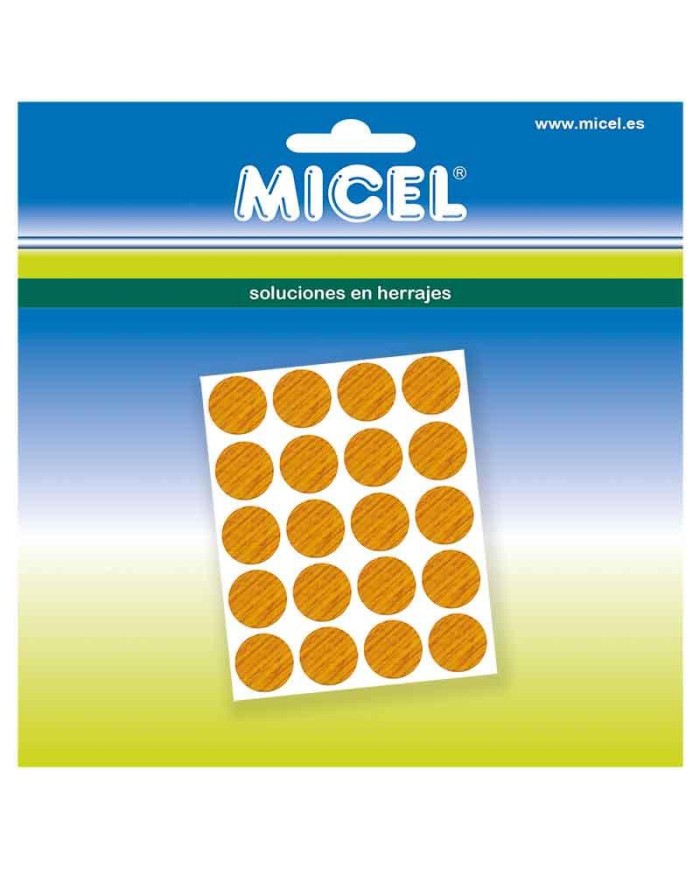 CUBRE TORNILLO MICEL ROBLE 13MM. 20PZS. 90913