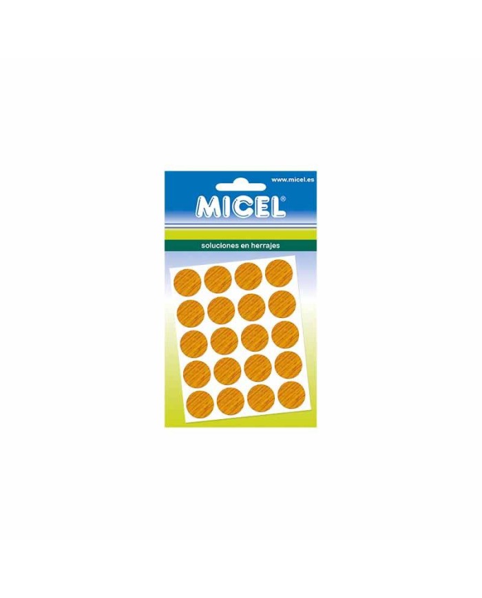 CUBRE TORNILLO MICEL ROBLE 13MM. 20PZS. 90913