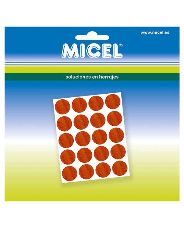CUBRE TORNILLO MICEL CEREZO 13MM. 20PZS. 90916