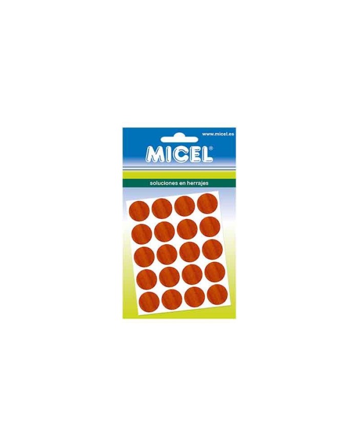 CUBRE TORNILLO MICEL CEREZO 13MM. 20PZS. 90916