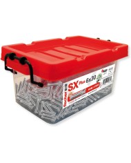 BOX TACO NYLON SX PLUS 6X30MM. + 4 BROCAS FISCHER 1000U  568676