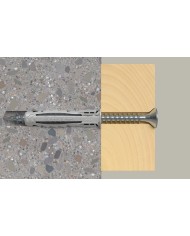 BOX TACO NYLON SX PLUS 6X30MM. + 4 BROCAS FISCHER 1000U  568676